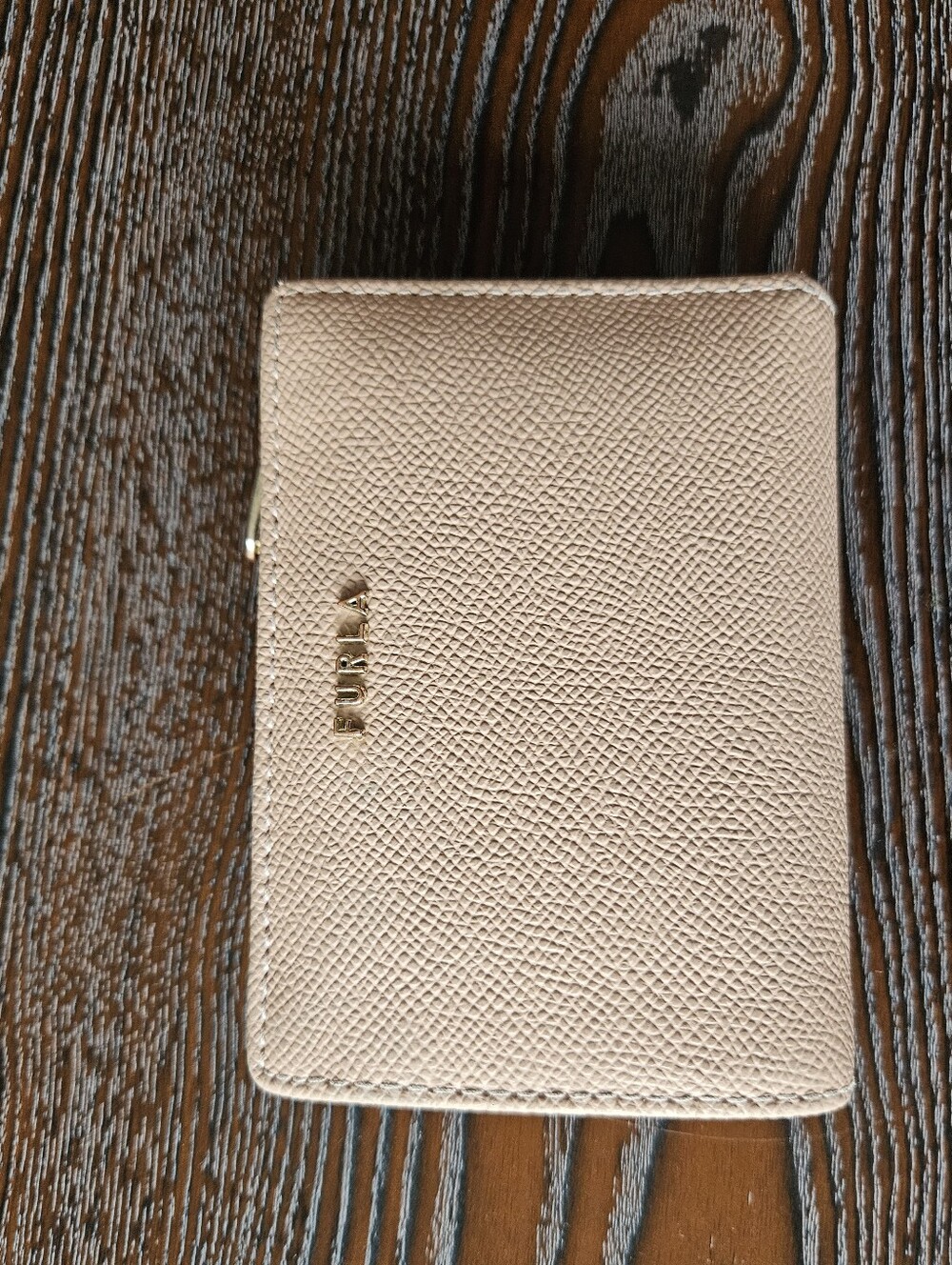 Furla Pink Leather Bifold Wallet